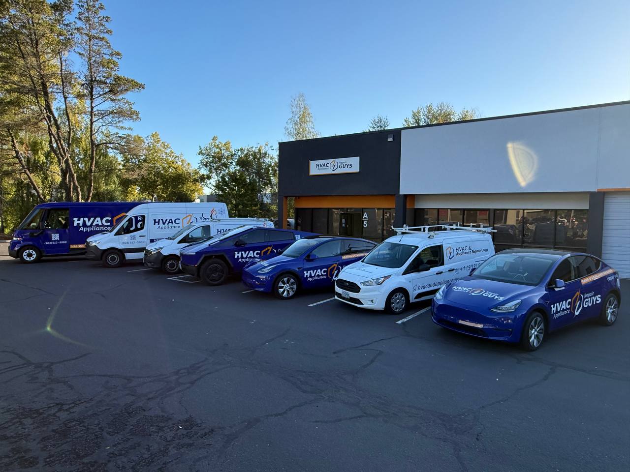 HVAC & Appliance Repair Guys service fleet in Portland