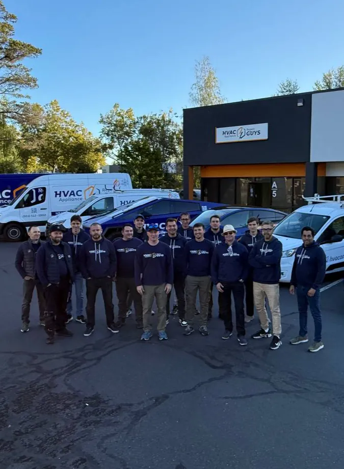 HVAC & Appliance Repair Guys team outside the Portland office