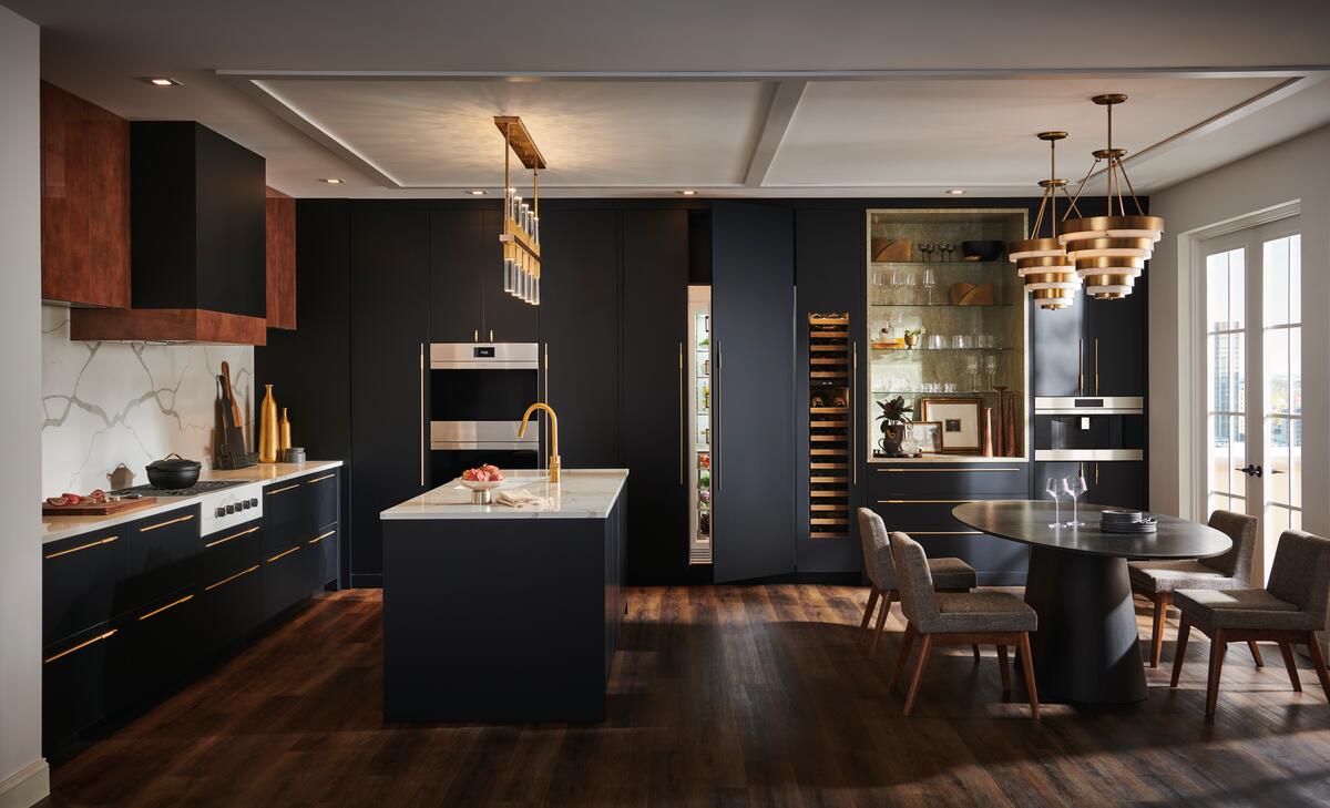 Built-in Sub-Zero refrigerator